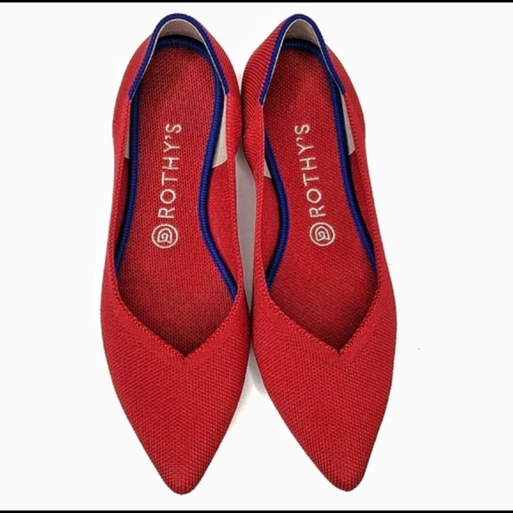 Rothy's the Point in Chili Red 9